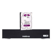 Gravador Digital de vídeo Intelbras MHDX 1008-C com 8 Canais Full HD Compressão de Vídeo H.265+ e Criptografia + HD 2TB Purple