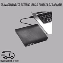 Gravador DVD/CD Externo USB 3.0 Portátil c/ Garantia - Online