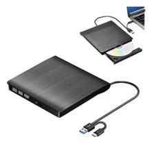 Gravador DVD Externo Portátil Slim USB 3.0 Tipo-C Mac PC Notebook