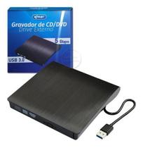 Gravador DVD Externo USB 3.0 Portátil Knup KP-LE300 - Alinee