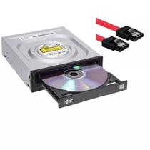 GRAVADOR E LEITOR DE DVD CD 24x E 48x E CABO SATA