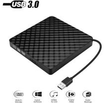 Gravador Externo de DVD/CD Usb 3.0 Reader Preto - generic