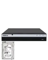 Gravador Intelbras Nvd 3316 16 Canais Full Hd Ip 4k Nvd 3316 Com Hd 2tb Instalado