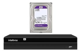 Gravador Ip Nvr 4 Canais Poe Nvd 1404 P + Hd 1 Tb Purple Intelbras