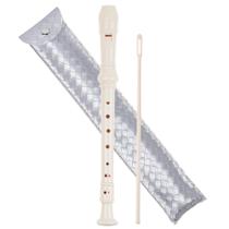 Gravador Jasenna Soprano Descant de 8 furos para iniciantes com estojo