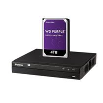 Gravador Nvr 1408p Intelbras P/ Ip Nvd 4k 4TB purple