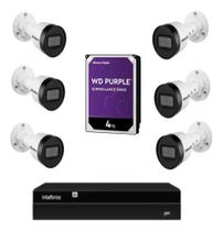 Gravador Nvr Intelbras 1408p Poe 6 Câmeras Vipc 1230 Bullet