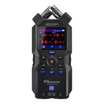 Gravador prático Zoom H4essential de 4 faixas com flutuação de 32 bits