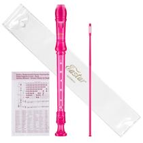 Gravador Soprano Eastar ERS-1GP para crianças iniciantes em rosa