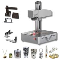 Gravadora a Laser Fibra 30W para Metais, Grava Aço, Ouro e Alumínio com Alta Precisão, Mandril Rotativo e Treinamento Gratuito