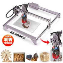 Gravadora Corte Laser Original Atomstack A5 Pro 40w Madeira