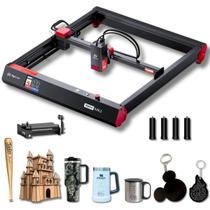 Gravadora Laser CNC Alpha MK2 20W, Corta MDF 20mm e Grava Metais, com Pés de Elevação, Rolo Rotativo e Treinamento Gratuito