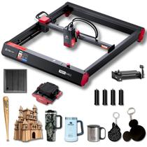 Gravadora Laser CNC Completa Alpha MK2 20W, Corta MDF até 20mm e Grava Metais Suporte e Treinamento Gratuito
