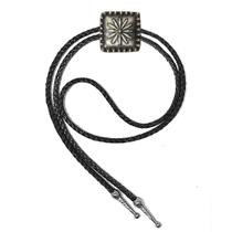 Gravata Atrevidu's Country Feminina Flor Quadrada Cowgirl