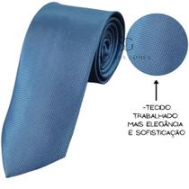 Gravata azul marinho tecido trabalhado quadradinho para padrinhos e eventos