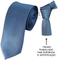 Gravata Azul Petróleo para Padrinhos e Eventos Tecido Trabalhado