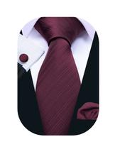 Gravata Barry.Wang Silk extra longa, conjunto de 150 cm de casamento