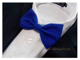 Gravata Borboleta Azul Royal Adulto Juvenil 10 Unidades