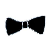 Gravata Borboleta Neon LED Brilhante Para Homens, Acessório Luminoso Para Festas De Halloween E