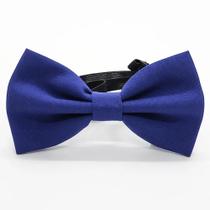 Gravata Borboleta Oxford Fosco: Elegância Ajustáve - Marinho