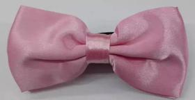 Gravata Borboleta - Rosa Claro Lisa em Cetim - COD: GB954 Gravata Borboleta - Rosa Claro Lisa em Cetim - COD: GB954