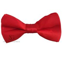 Gravata Borboleta Vermelha Infantil Cetim Para Pajens e Eventos Gravata Borboleta Vermelha Infantil Cetim Para Pajens e Eventos