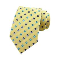 Gravata Clássica Masculina Com Estampa Floral De 8cm Em Jacquard, Acessório Luxuoso Para Negócios,