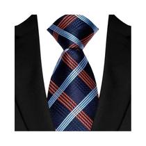 Gravata Clássica Masculina De Negócios 8CM Com Estampa Xadrez E Listras Jacquard Luxuosa Para Noivos