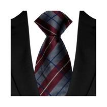 Gravata Clássica Masculina De Negócios 8CM Com Estampa Xadrez E Listras Jacquard Luxuosa Para Noivos