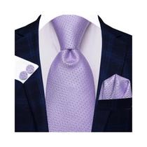 Gravata De Negócios Masculina Rosa Cinza Bolinhas 85cm Gravata Jacquard Uso Diário Acessório De