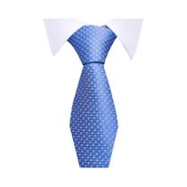 Gravata De Seda Masculina 8cm Listrada Céu Azul Design Clássico Acessórios De Camisa De Escritório