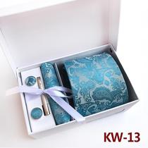 Gravata de seda masculina e bolso quadrado tecido formal abotoaduras conjunto gravatas sólidas, Kw13 Gravata de seda masculina e bolso quadrado tecido formal abotoaduras conjunto gravatas sólidas, Kw13