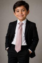 Gravata Infantil Slim Fit Com Nó Pronto Ref: 255