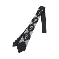 Gravata Jacquard Masculina 145cm Com Estampa De Crânio De Demônio JoJo Kira Yoshikage Cosplay Marrom Gravata Jacquard Masculina 145cm Com Estampa De Crânio De Demônio JoJo Kira Yoshikage Cosplay Marrom