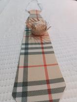 Gravata junina super luxo creme ghucci