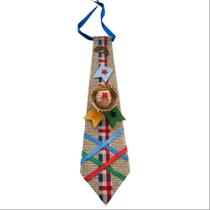 Gravata Juta Festa Junina Enfeite Mini Chapeu Palha Luxo Caipira Arraiá São João - Envio Imediato