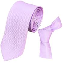 Gravata lavanda suave tecido trabalhado para padrinhos e eventos