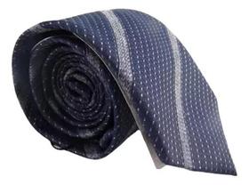 Gravata Masculina Azul Listra Fatto A Mano 1200 Fios Microseda