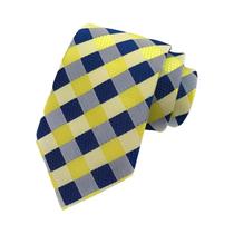 Gravata Masculina De 8CM Listrada Xadrez Jacquard Tecida Acessórios Formais Para Negócios E Festas