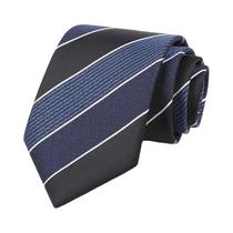 Gravata Masculina De Luxo Com Listras 8CM Jacquard Tecido Para Uso Diário, Negócios, Casamentos E