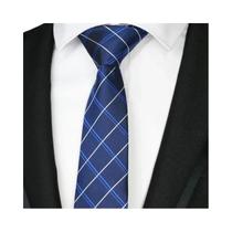 Gravata Masculina Fina 6cm - Xadrez, Bolinhas e Listras Jacquard - Para Festa e Negócios
