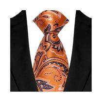 Gravata Masculina Floral Paisley 8cm - Jacquard Luxo para Casamento e Festa