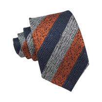 Gravata Masculina Listrada De 8CM Luxuosa Em Jacquard Tecido Formal Para Negócios E Festas
