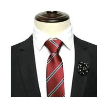 Gravata Masculina Skinny Pré-amarrada Com Zíper, 30 Estilos, 48x6cm, Listrada, Cor Sólida, Padrão