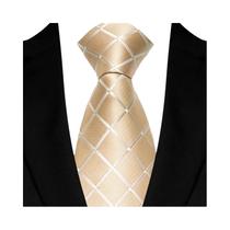 Gravata Masculina Xadrez Jacquard 8cm - Luxo para Padrinhos e Eventos Formais