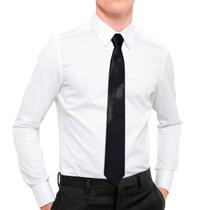 Gravata Slim Casamento Executivo Preto Regulável Zíper