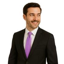 Gravata Slim Masculina Roxa Elegante Casamento Elegante