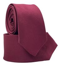 Gravata Social Marsala Risco Fino Premium Casamento