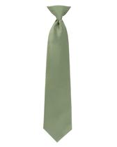 Gravata Umo Lorenzo Lorenzo Boys Sage Clip-On para crianças Gravata Umo Lorenzo Lorenzo Boys Sage Clip-On para crianças