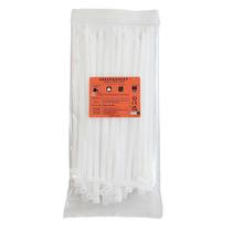 Gravatas com zíper SHEEP & SHEEP brancas de 12 polegadas, 100 peças de nylon